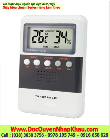 Traceable 4096, Ẩm kế Vaccine với dải đo 25%RH đến 95%RH Traceable @ 4096 Digital Humidity /Temp. Meter